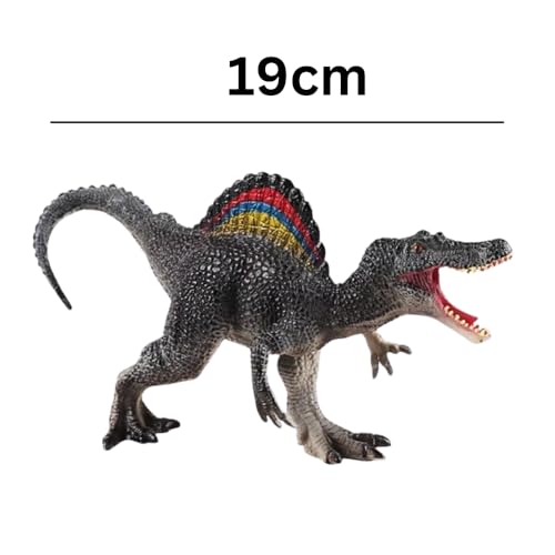 Image of FUNFOB Dinosaur Toy Figure Width -19cm Spinosaurus Dinosaur Toys for Kids & Adults PVC Multicolour | Rainbow Back Dino SML