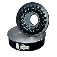 Lagostina Gustosa Tortiera Apribile con Cerniera e Due Fondi Intercambiabili in Acciaio Antiaderente, Diametro 26 cm, Teglia da Forno fino a 210&deg;