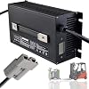 48V 25A High Power 1500W Battery Charger Forklift Battery Charger Lead-Acid Charger with Anderson 120A 175A Plug for Battery Packs,Power Tools,Electric Cars,Golf Carts Etc175A