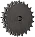 Martin Roller Chain Sprocket, Reboreable, Type B Hub, Double Strand, 10B Chain Size, 15.88mm Pitch, 20 Teeth, 16mm Bore Dia., 109.76mm OD, 84mm Hub Dia., 25.55mm Width