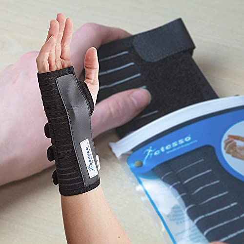 Actesso Breathable Wrist Support Brace Splint - Ideal for Carpal Tunnel, Sprains, and Tendonitis (Black, Medium, Right Hand) - Image 6