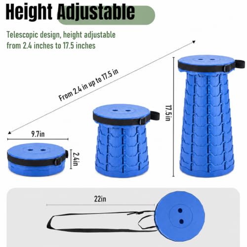 Image of Doseno Collapsible Stool, Foldable Portable Stool for Adults, 1-Pack