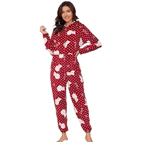BERDITH Christmas Fleece Onesie for Women Cover
