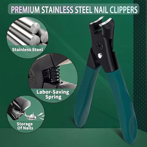 Image of Wide Jaw Toenail Clippers for Thick Nails, Heavy Duty Nail Cutter for Seniors Men Women, Ultra Sharp Stainless Steel Nail Clipper for Hard Toenails