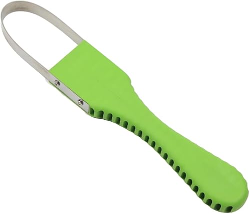 Comimark 1 herramienta de desbrozadora manual de bandido de jardín, diseño de bucle de hierro y cuchillas afiladas, herramienta manual con mango de