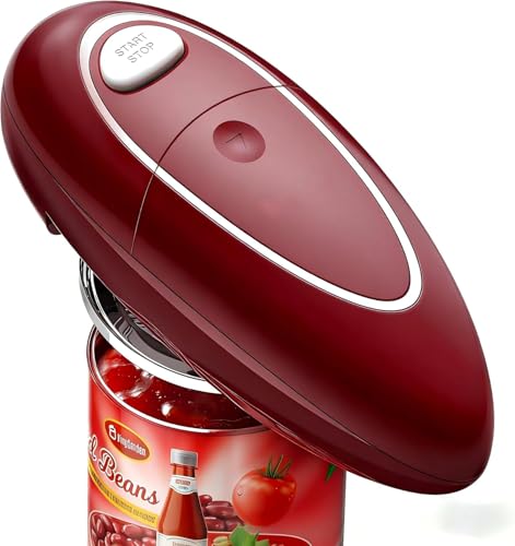 Effortless One-Touch Electric Can Opener, Safety Automatic Can Opener with