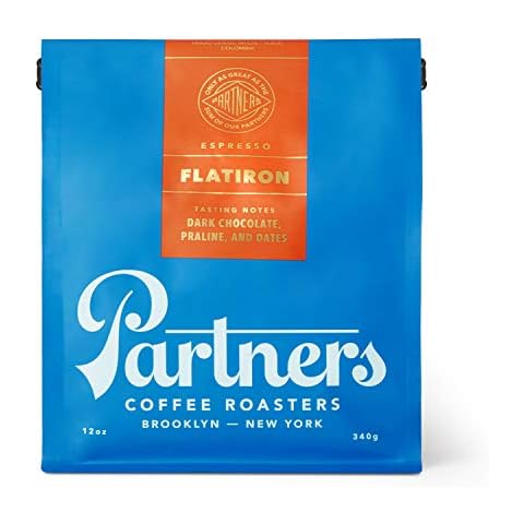 Partners Coffee Roasters, Flatiron Blend, Whole Bean Coffee - 12 Ounce - Medium-Dark Roast Cover