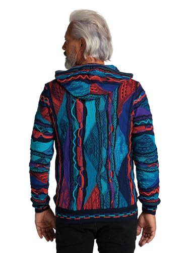 Carlo Colucci Edizione Gilet à capuche, bleu marine, S – vue 4