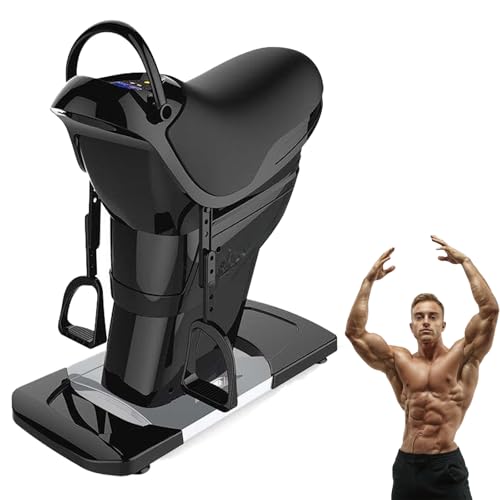 Máquina eléctrica de equitación con simulación 3D, 20 velocidades y pantalla LCD para cintura, piernas y caderas, quema de grasa en el gimnasio en casa