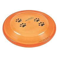 TRIXIE Dog Disc - turniertaugliches Hundespielzeug zum Apportieren - ø 19 cm, Hunde-Frisbee - 33561