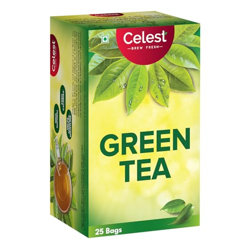 Image of Celest Green Tea | Green Tea Bags | Weight Loss | Teabags 50 pcs (25 Tea Bags - Pack of 2)