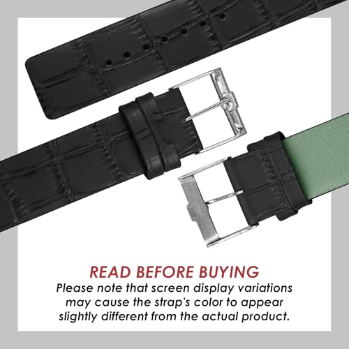 Image of DBLACK ''TNDS1'' Slim Leather Watch Strap, Minimalist style and a Bamboo-texture Design Belt / / For 18mm, 20mm, or 22mm, Compatible for TITAN Edge Slim Watches (Choose Your Size & Color)