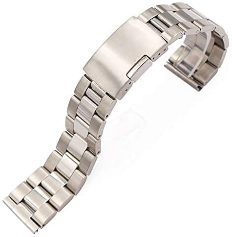 Bracelet de montre en acier inoxydable pour le sport et le bureau 24mm