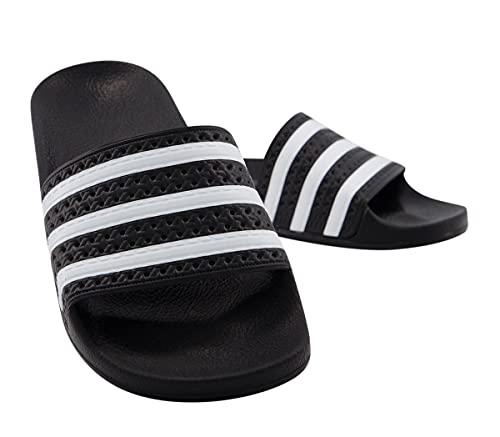 adidas Originals Herren Adilette Dusch-& Badeschuhe , Schwarz (Black/White/Black), 43 EU (9 UK)