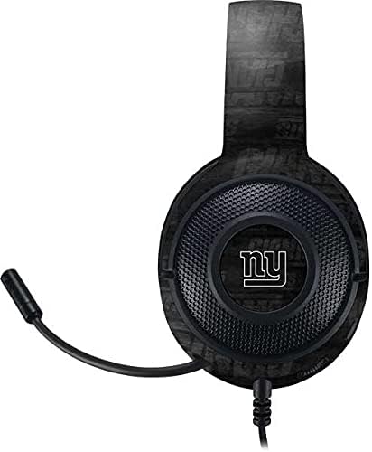 Skinit Decal Skin Compatible with Razer Kraken X Gaming Headset - Officially Licensed NFL New York Giants Black & White Design