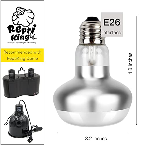 Reptiking KT1210 Basking Light For Reptiles, 2-Pack 100W Upgraded Intense Basking Spot, Reptile Basking Bulb Light, Uva Heat Lamp Bulb For Bearded Dragon Turtle Chicken thumb #5