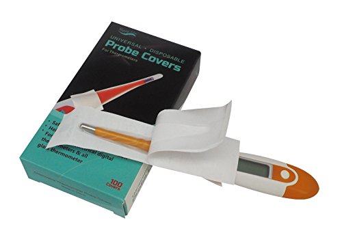 Premium Sterile Digital Thermometer Probe Covers Set Of 100 Disposable Healthy & Universal Electronic Thermometer Cover Hygienic Hospital-Grade Thermometers Sleeve #TOP3