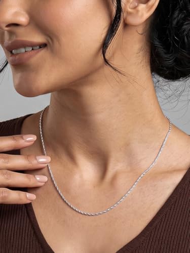 Image of TRUESILVER ACPL 925 Sterling Silver Lariat Necklace for Women | Y-Shape Pendant Necklace with Chain | Fine Silver Jewelry | Gift for Women & Girls