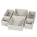 DIOMMELL Foldable Cloth Storage Box Closet Dresser Drawer Organizer Fabric Baskets Bins Containers Divider with Drawers for Clothes, Underwear, Bras, Socks, Lingerie, Clothing, Set of 6