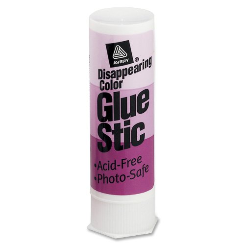 Avery Disappearing Color Permanent Glue Stick, 0.26 oz, 1 Glue Stick