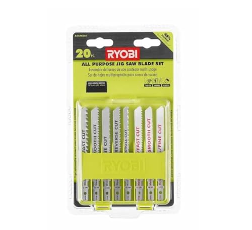 Ryobi All Purpose Jig Saw Blade Set (20-Piece) A14AK201