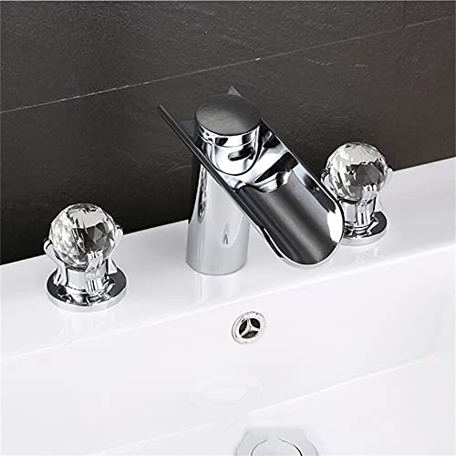 Robinet de lavabo cascade 3 pièces haut de gamme pour aménagement de salle d'eau - 3