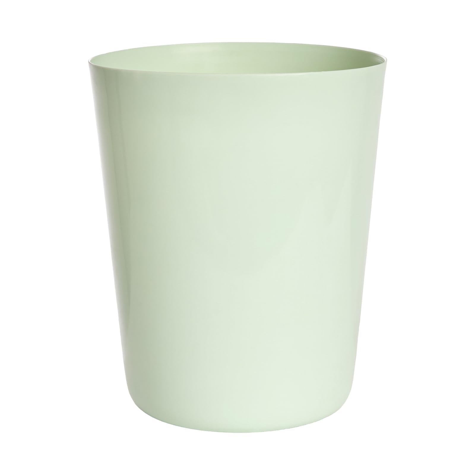 OHS Waste Paper Bedroom Bin 8 litre Polypropylene Plastic Bin, Sage Green