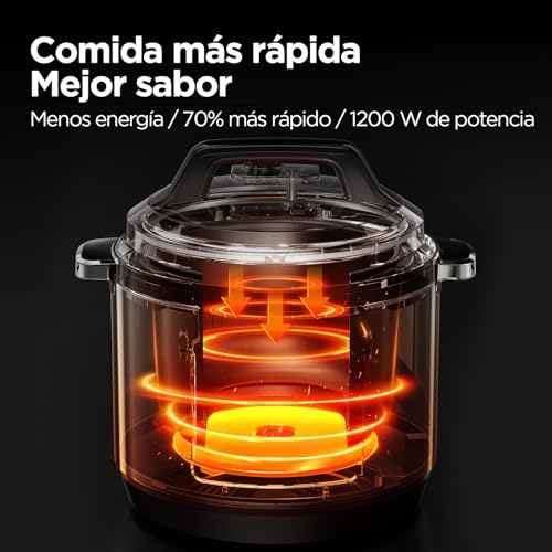 Midea Olla Eléctrica Instantánea 9 en 1, 12 Preajustes, Yogurtera, Arrocera, Cocción Lenta, Salteado al Vapor, 8 Cuartos de Galón - imagen 7
