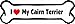 Imagine This I Love My Cairn Terrier Bone Car Magnet, 2-Inch by 7-Inch