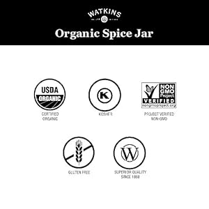 Watkins Gourmet Organic Spice Jar, Paprika, 2.9 Ounce Jar, 3 Count