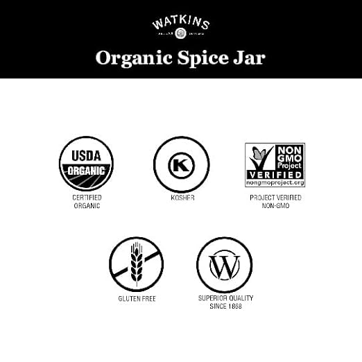 Watkins Gourmet Organic Spice Jar, Smoked Paprika, Non-GMO, Kosher, 2.4 oz. Bottle, 1-Pack