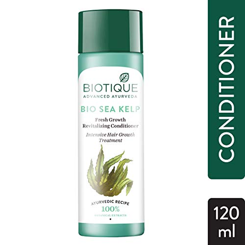 Image of Biotique Bio Kelp Protein Shampoo for Falling Hair Intensive Hair Regrowth Treatment, 800ml and Biotique Bio Sea Kelp Fresh Growth Revitalizing Conditioner, 120ml