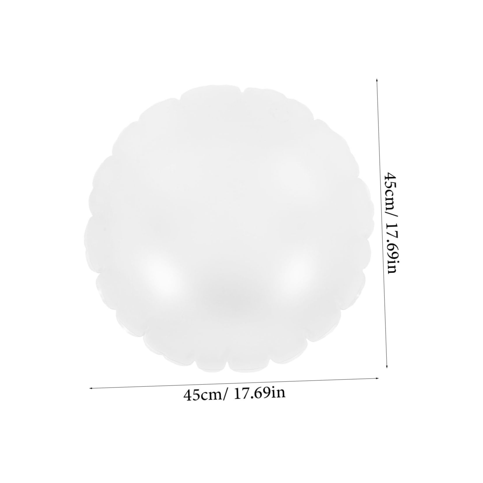 Unomor Inflatable Pillow Round Decorative Pillow Outdoor Travel Pillow Insert Car Seat Cushion Portable Pillow Stuffer