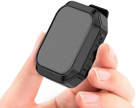 Xinborry Wearable Speaker, IPX7 Clip-On Portable, BT 6.0, TWS, Hands-Free