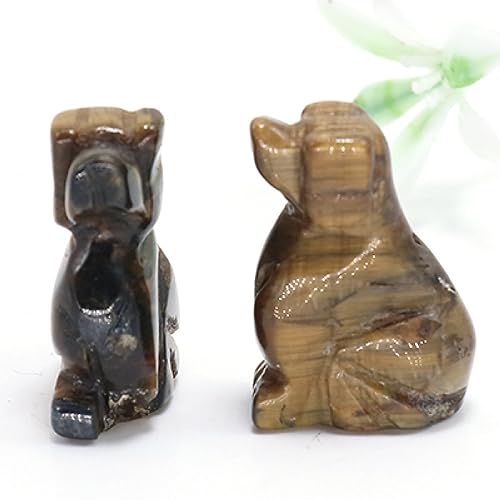 Statue de chien oeil de tigre : embellissez votre espace de travail