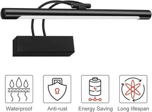 Lámpara de tocador de maquillaje LED regulable y aplique de pared para espejo de baño 5