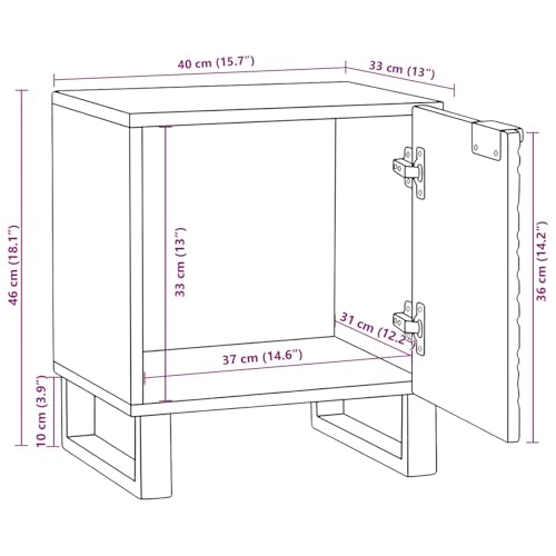Table de chevet en noyer idéale pour vos soirées lecture chaleureuses - 3