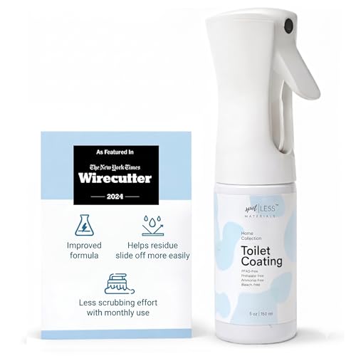 spotLESS MATERIALS Toilet Coating Spray for Ceramic & Porcelain Bowls, Liquid Surface Coating...