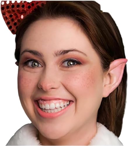 Tinsley Transfers Elf Ears by Black Label Latex - Realistic Latex Prosthetics for Cosplay, Halloween, and Fantasy Costumes - Professional Design, Reusable, Lightweight, Durable