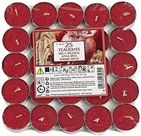 Price's Petali Brand Scented Tealights | 25 Pack Tealights 4 Hour Burn Time | Available in Multiple Scents (Mixed Berries)