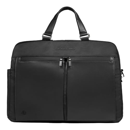 Funda para cartas Piquadro Orion M de 15,6" con acabados premium y diseño italiano estructural