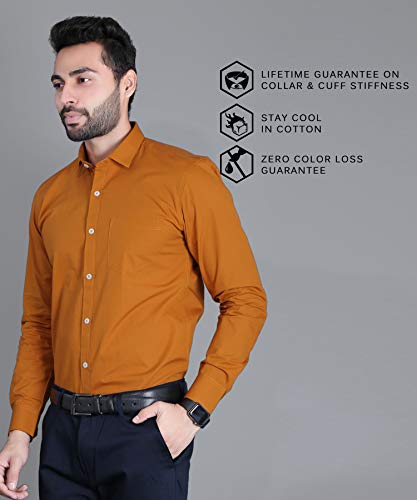 Image of FIFTH ANFOLD Men's Solid Slim Fit Shirt