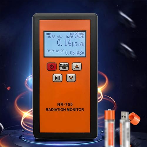 Image of NR-750 Handheld Portable Nuclear Radiation Detector LCD Display Household Radioactive Tester Geiger Counter Detection Sound Vibrations Light Triple Alarm Practical Nuclear Radiation Detector