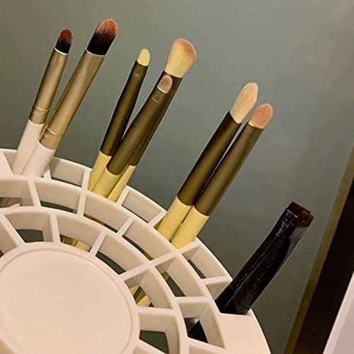 Caja de Almacenamiento de 49 Rejillas para brochas de Maquillaje, esmaltes de uñas, cosméticos, Herramientas de Maquillaje, Soporte para bolígrafos.