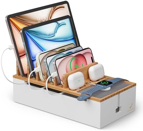 Pezin & Hulin Cable Management Box, Wire Organizer for Cords-Natu...