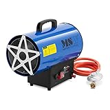 Grande surface – grâce à une température de sortie de 350 °C, l'appareil chauffe des pièces et des halls jusqu'à 160 m²