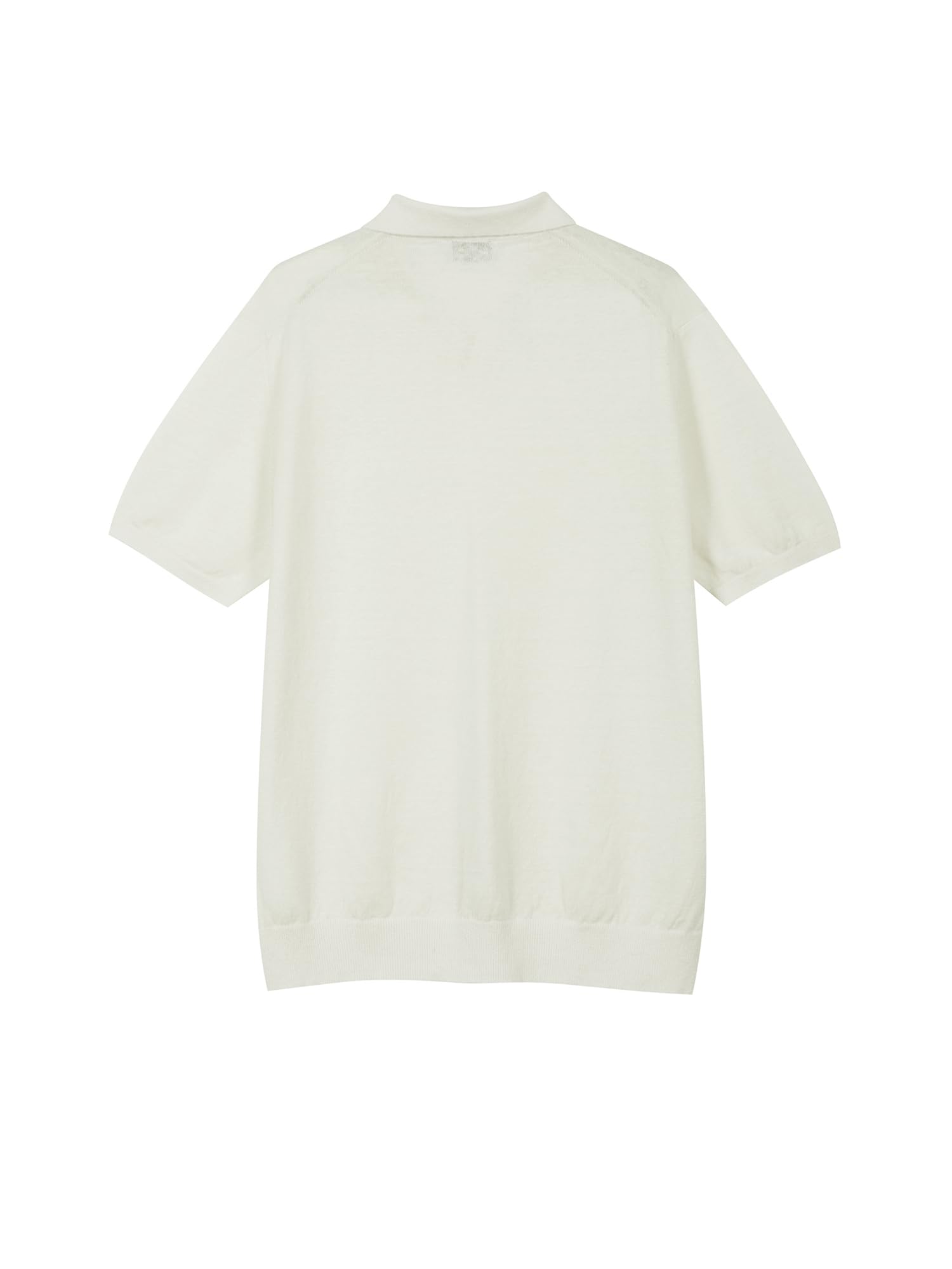 Diana Studio - Polo sans Boutons en 100% Lin, Homme, Manches Courtes, Coupe Décontractée