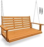 Wooden Porch Swing, Ergonomic...