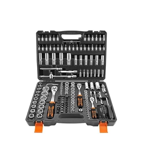 LahAir 155797 Juego de enchufes industriales for Herramientas mecánicas de Alta Resistencia, 197 Piezas