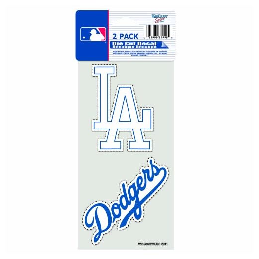 MLB Los Angeles Dodgers 4-by-8 Die Cut Decal